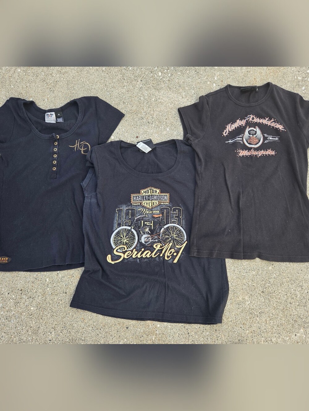 Harley-Davidson Women's Anniversary & Museum Top Bundle - 3 Pieces